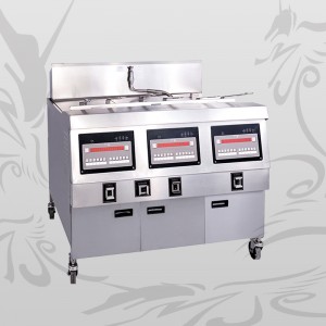 Gas Open Fryer Factory/Open Fryer Supplier Double well Commercial Gas Open Fryer with Filtration FG 2.4.50-C